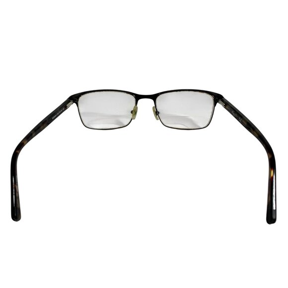 Kenneth Cole New York Black/Tortoise Rectangular Frame ONLY w/ Case + Cloth - Picture 3 of 8